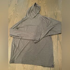 Grey athletic hoodie sweatshirt size M